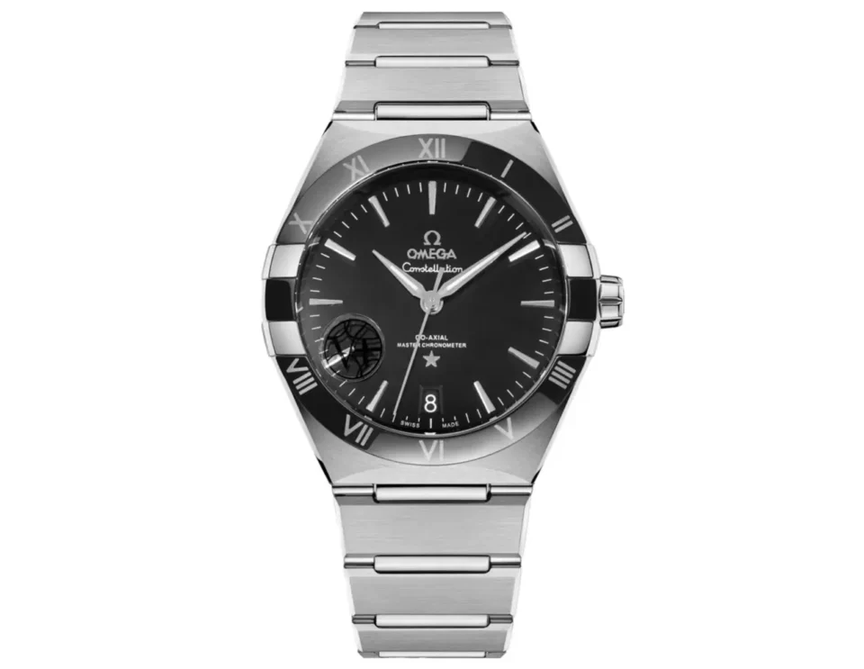 Omega Constellation Super Clone Black Dial Steel Bracelet Premium 41MM