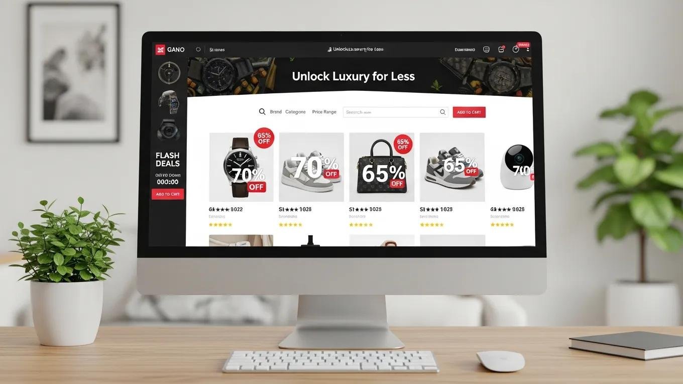 New Home 39 E-commerce interface displaying replica products with attractive pricing
