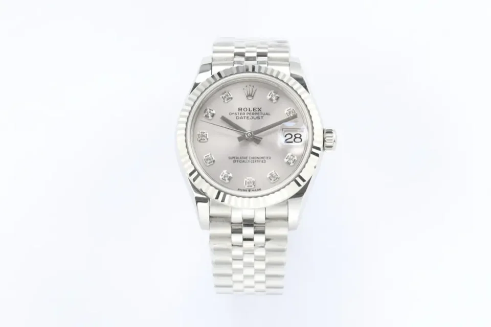 Rolex Datejust 31 Stainless Steel Fluted / Jubilee / Silver - Diamond 178274-0018