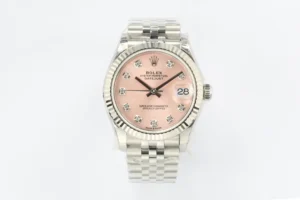 Rolex Datejust 31 White Gold Fluted / President / Pink Diamond 178279-0036