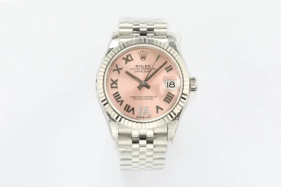 Rolex Datejust 31 Stainless Steel Fluted  Jubilee Pink Roman 278274-0020