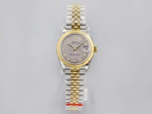 Rolex Datejust 31 Stainless Steel Yellow Gold Fluted Grey Diamond Jubilee 278273-0022