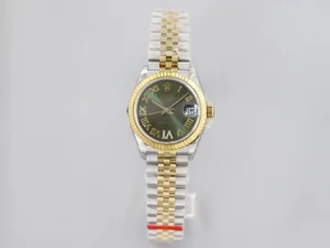 two tone Jubilee watch Rolex Datejust 31 Style 31mm Premium Slate Roman Dial