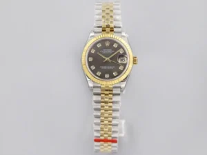 Rolex Datejust 36 Rolesor Yellow Domed / Jubilee / Brown 116203-0181