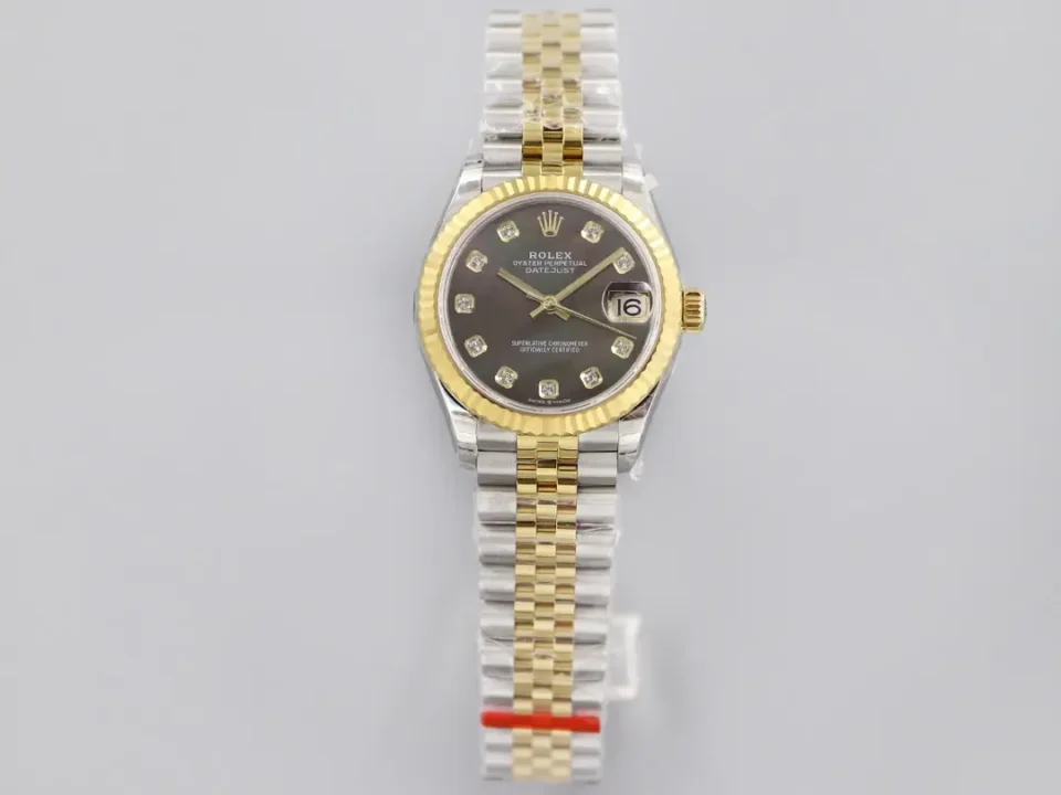Rolex Datejust 36 Rolesor Yellow Domed / Jubilee / Brown 116203-0181