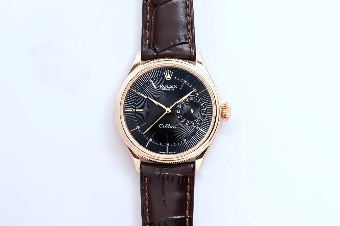 Refined cellini black dial replica 39MM Everose Gold 50515-0010