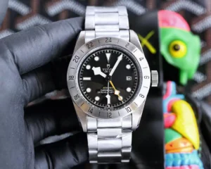Tudor Qichen GMT Black Dial 24-Hour Bezel Steel Bracelet Premium 42MM