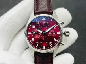 IWC Year Of The Tiger Chronograph Burgundy Dial Leather Strap Ultimate 41MM