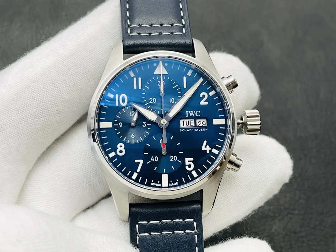 IWC Pilot IW38810 Watch Blue Dial Leather Strap Ultimate 41MM IW38810