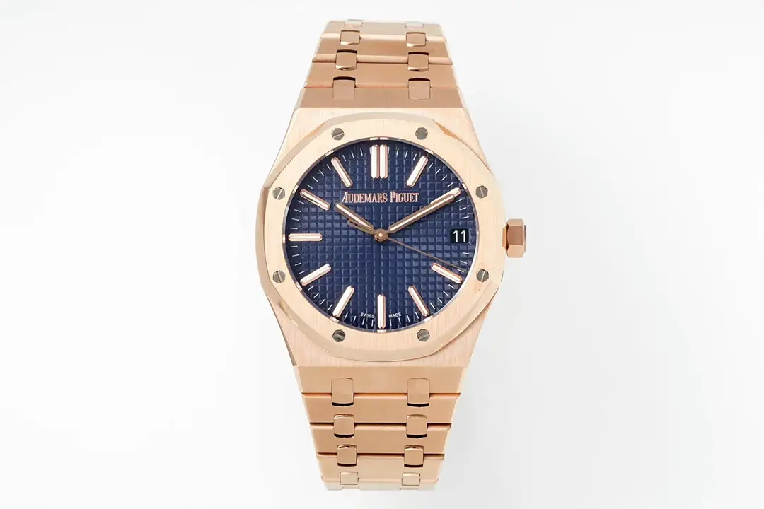 AP Royal Oak Rose Gold Blue Watch Bracelet Ultimate 41MM 15510
