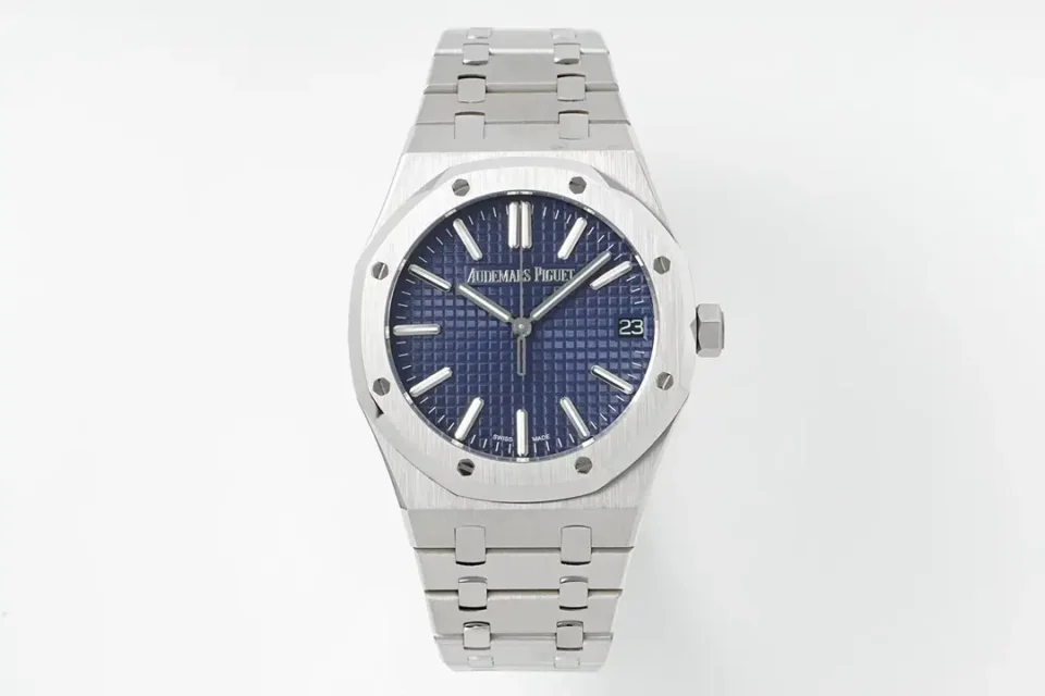 Audemars Piguet Royal Oak Blue Watch Steel Bracelet Ultimate 41MM 15510