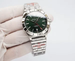 Breitling Chronomat GMT 40 Green Replica 40MM green dial steel Rouleaux bracelet A32398101L1A1 watch