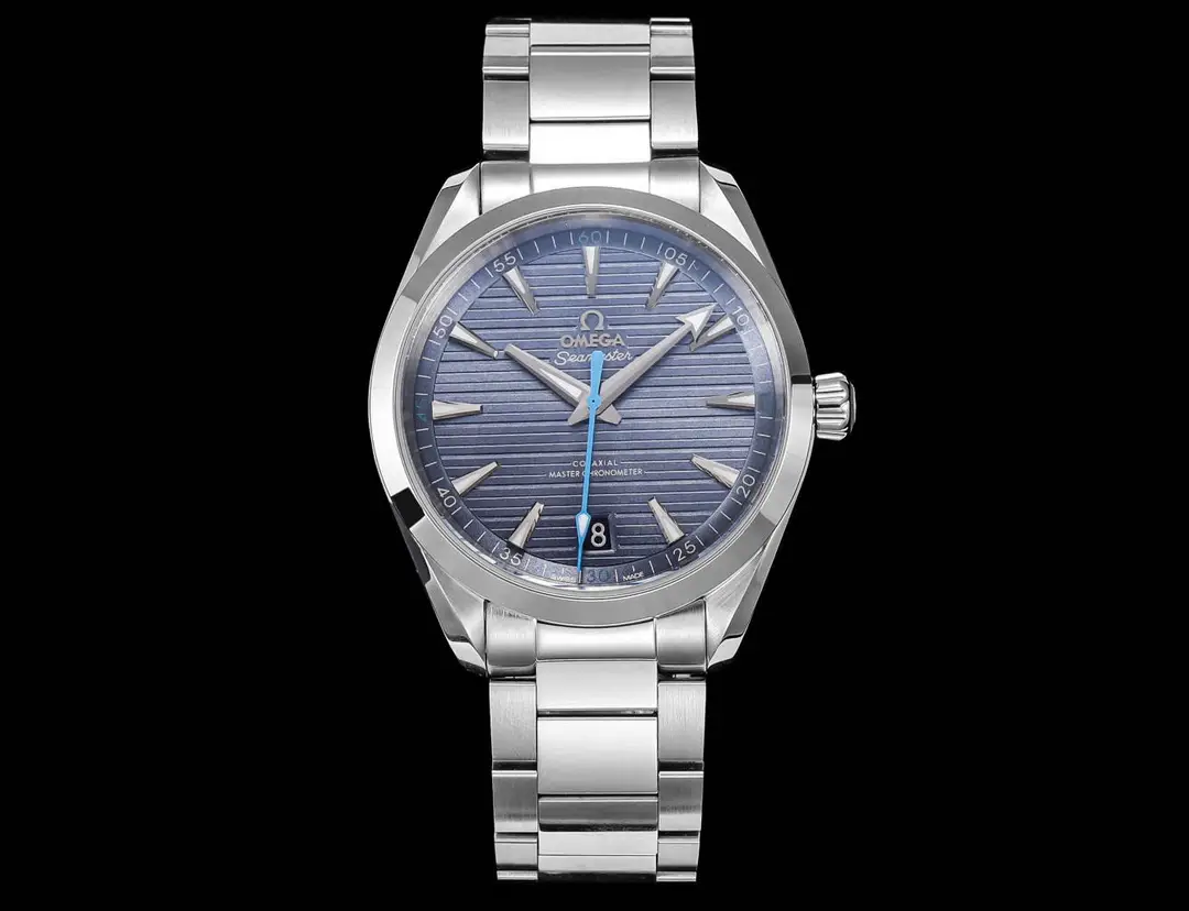 Omega Super Clone Seamaster Aqua Terra Blue Dial Steel Bracelet Premium 41MM