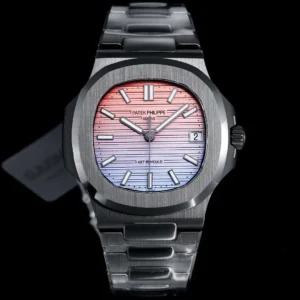 Patek Philippe Gradient Black Nautilus Watch Ceramic Bracelet Ultimate 40MM