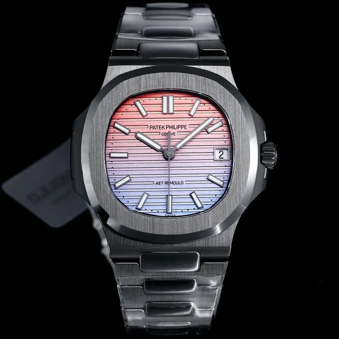 Patek Philippe Gradient Black Nautilus Watch Ceramic Bracelet Ultimate 40MM