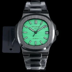 Patek Philippe Green Black Nautilus Watch Ceramic Bracelet Ultimate 40MM