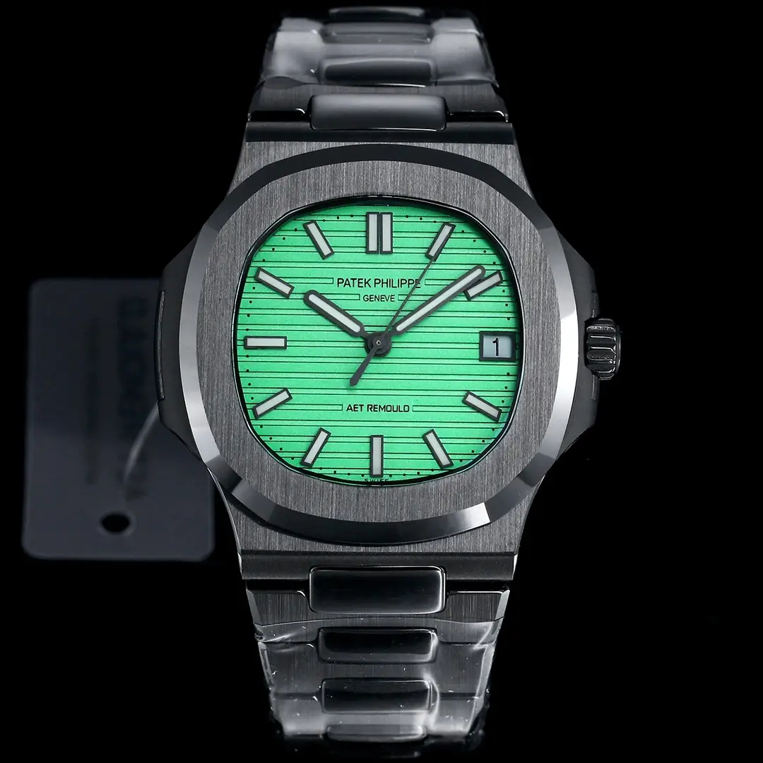 Patek Philippe Green Black Nautilus Watch Ceramic Bracelet Ultimate 40MM