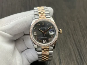 Rolex Datejust 36 Stainless Steel Yellow Gold Diamond Grey Roman Jubilee 278383RBR-0018