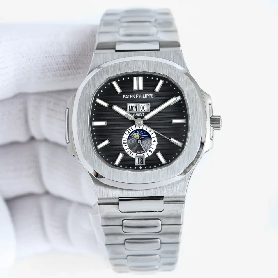 Patek Philippe Super Clone Nautilus 5726 Grey Dial Steel Bracelet Premium 40MM