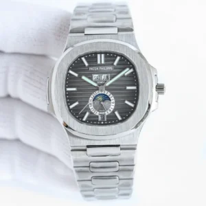 Patek Philippe Super Clone Nautilus 5726 Grey Dial Steel Bracelet Premium 40MM