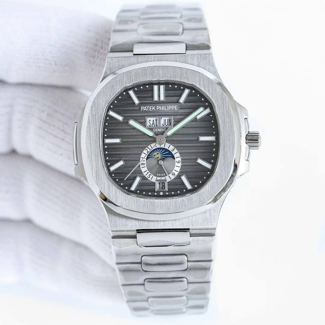 Patek Philippe Super Clone Nautilus 5726 Grey Dial Steel Bracelet Premium 40MM
