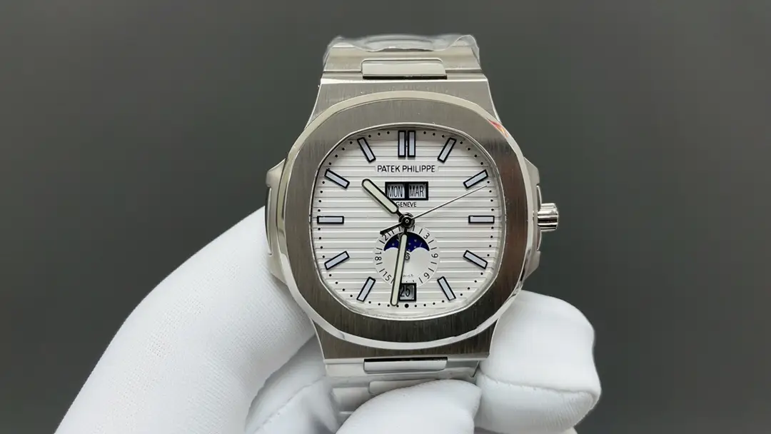 Patek Super Clone Nautilus 5726/1A White Dial Steel Bracelet Premium 40MM
