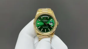 Rolex Day-Date 36 Week Calendar Green Dial Gold Automatic Watch RLX-DD-36-WKCAL-GRN