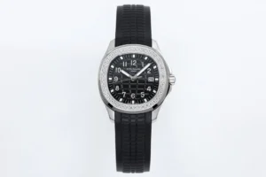 Patek Philippe Aquanaut Black Diamond Watch Rubber Strap Ultimate 39MM 5267