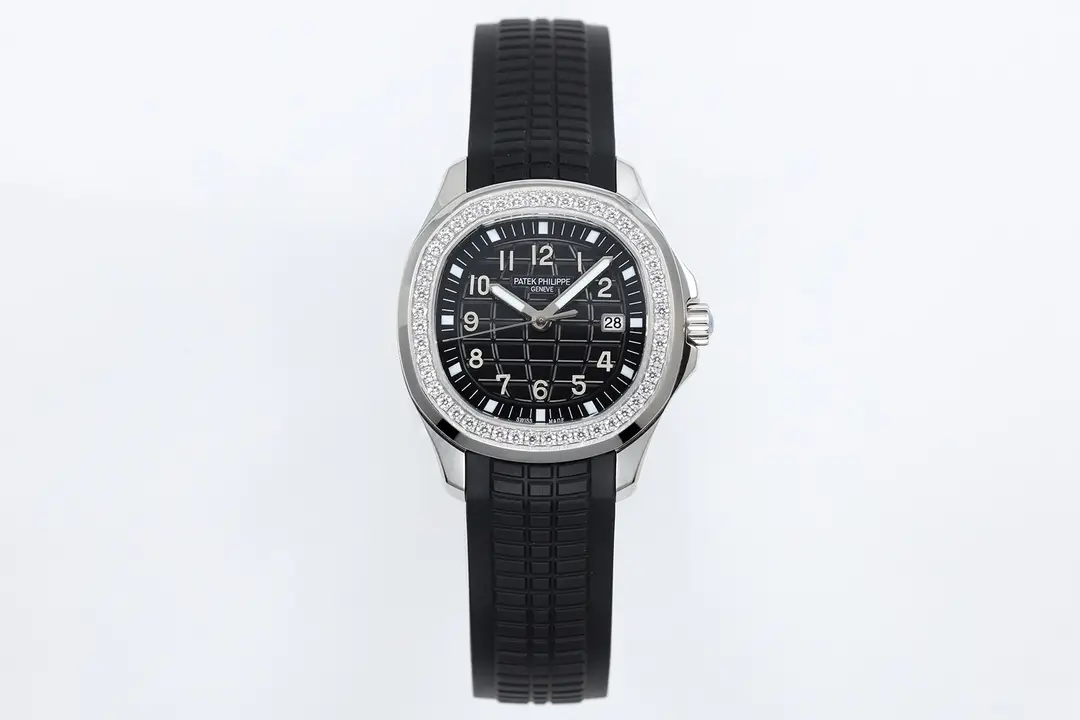 Patek Philippe Aquanaut Black Diamond Watch Rubber Strap Ultimate 39MM 5267