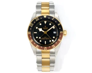 Tudor GMT Watch Black Bay Two Tone Gold Steel Bracelet Premium 41MM TUD-R28-GMT-TT-41