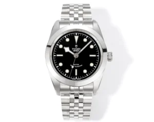 Tudor 3T Black Dial Watch Five-Link Steel Bracelet Premium 39MM