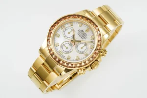 Rolex Daytona 116578SACO Yellow Gold Diamond Pumpkin Dial Watch