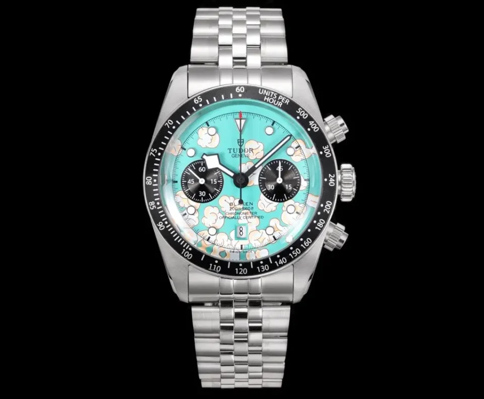 Tudor Pop Art Chronograph Tiffany Blue Dial Steel Bracelet Ultimate 41MM