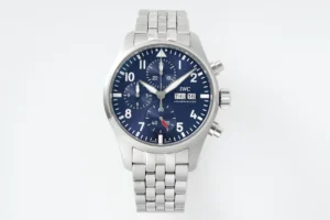 IWC Pilot Chronograph Steel Bracelet Blue Dial Ultimate 43MM