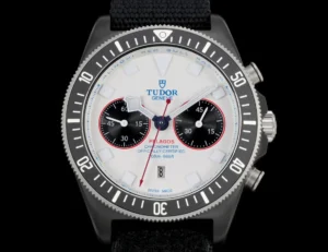Tudor FXD White Dial Chronograph Black Fabric Strap Ultimate 43MM M25807KN-0001