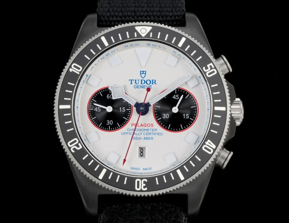 Tudor FXD White Dial Chronograph Black Fabric Strap Ultimate 43MM M25807KN-0001