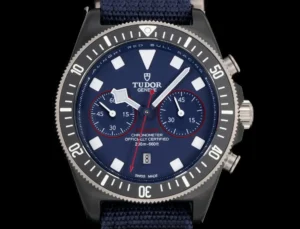 Tudor Pelagos FXD Chronograph Blue Dial Navy Fabric Strap Ultimate 43MM M25807KN-0001