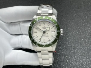 Tudor GMT Watch Black Bay 58 Green Bezel White Dial Steel Bracelet Premium 39MM TUD-BB58-GMT-WHT-GRN-39