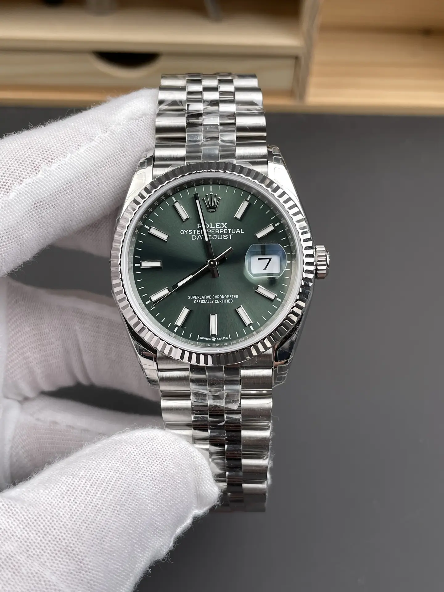 Rolex Datejust 36 Green Ombré Dial Jubilee Bracelet Ultimate 36MM 126234-0059