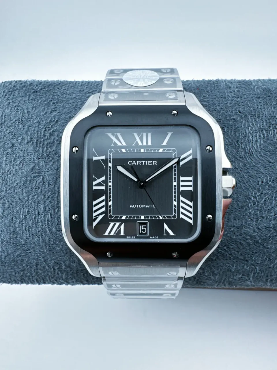Cartier Santos de Cartier WSSA0061 Automatic Stainless Steel Gradient Dial Watch