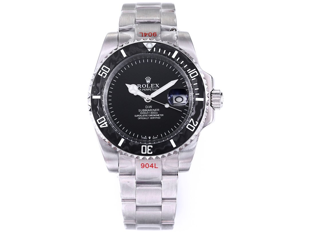 Rolex Submariner DIW Carbon Fiber Black Dial Custom Watch 40mm Ultimate Edition RG-ROLEX-SUB-DIW-CARBON-GRN-40