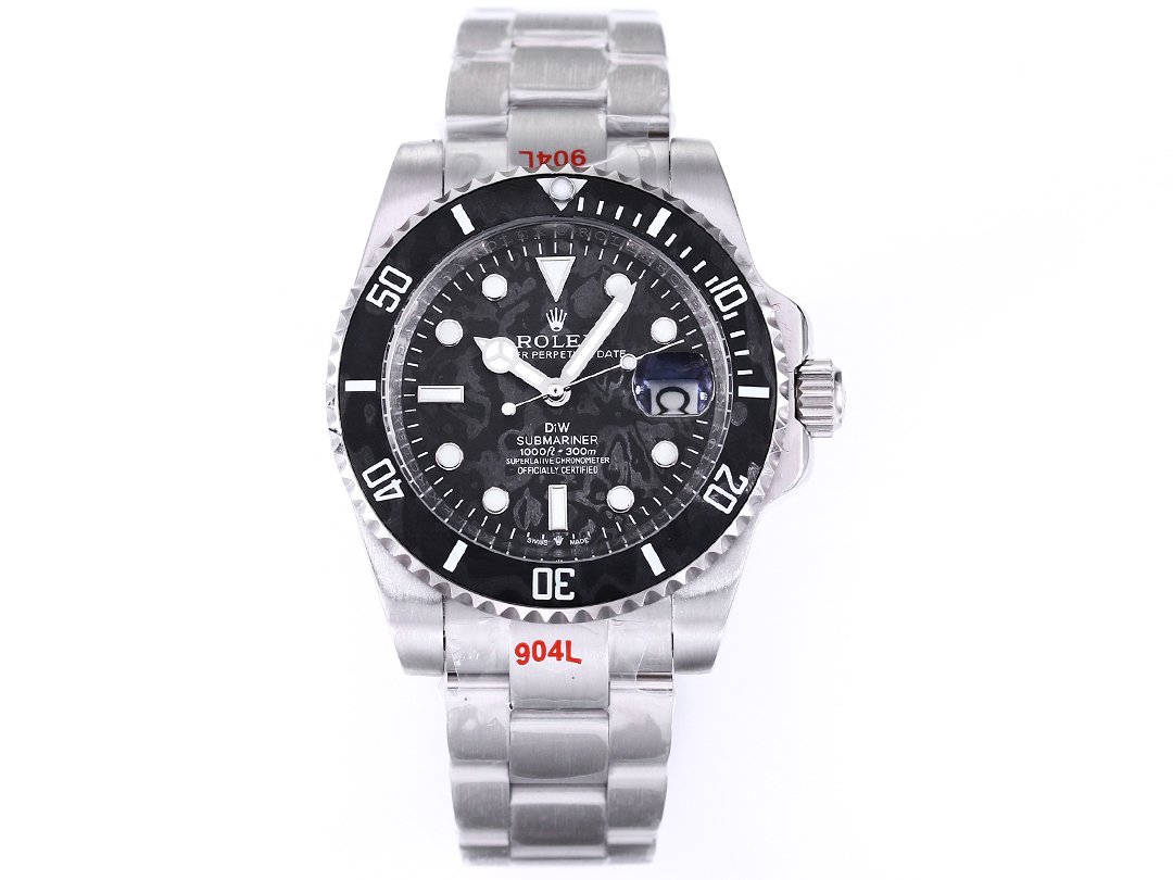Rolex Submariner DIW Carbon Fiber Green Dial Custom Watch 40mm Ultimate Edition