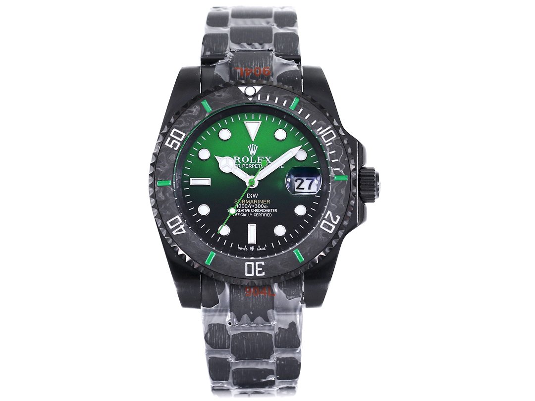 Rolex Submariner DIW Carbon Fiber Green Dial Custom Watch 40mm Ultimate Edition ROLEX-SUB-DIW-CARBON-GRN-40