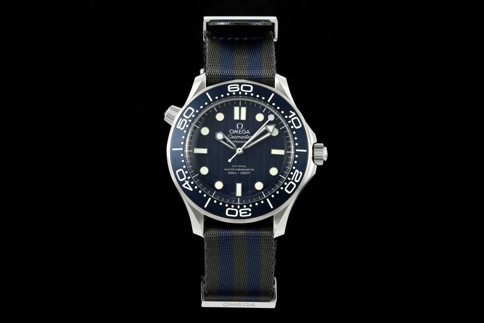 Omega Seamaster Diver 300M 007 Edition 60th Anniversary 42mm Blue Dial Stainless Steel Bracelet Automatic OMG-SM300-007-60TH-42MM-STEEL