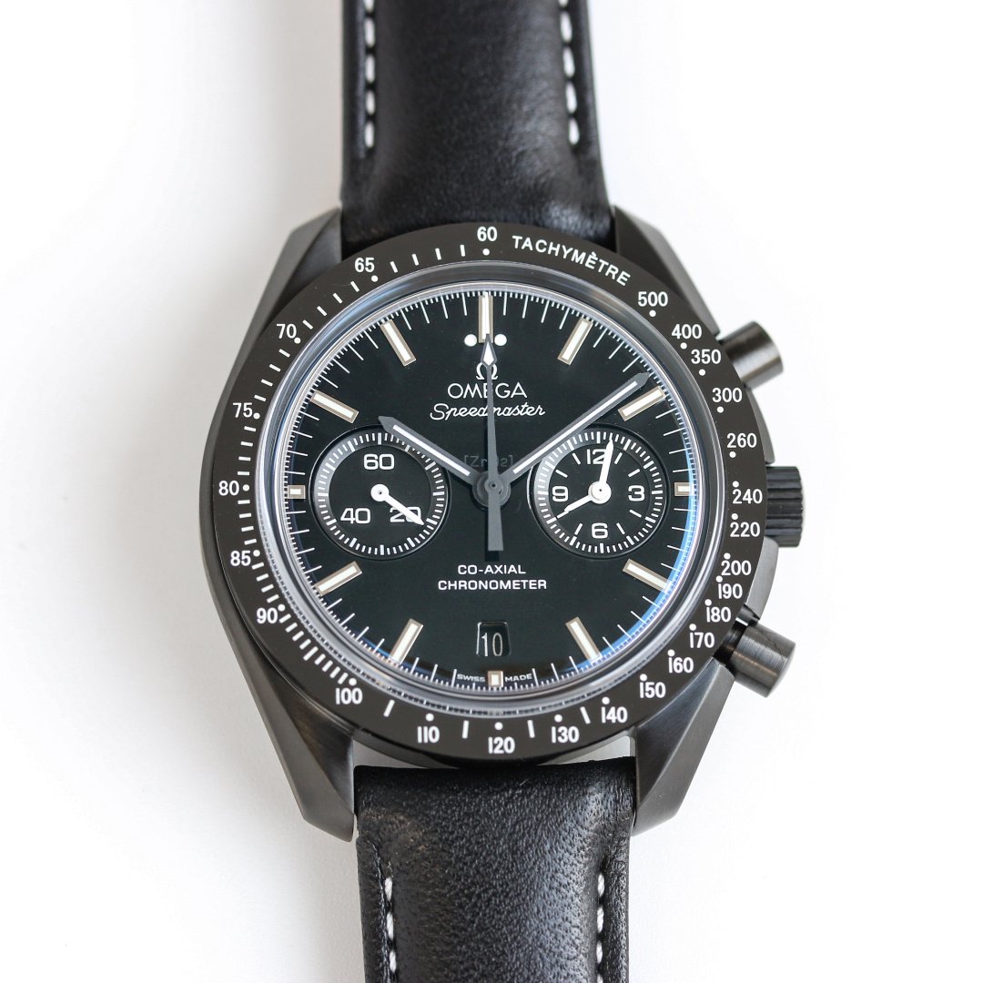 Omega Speedmaster Dark Side of the Moon Chronograph 44mm Black Ceramic Black Dial Nylon Strap Automatic Watch OMG-SPD-DARKSIDE-31192445101007-NYLON
