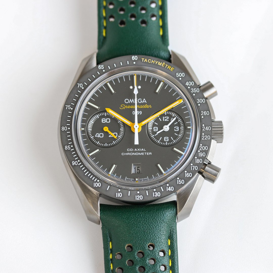 Omega Speedmaster Dark Side of the Moon Chronograph 44mm Black Ceramic Nylon Strap Automatic Watch