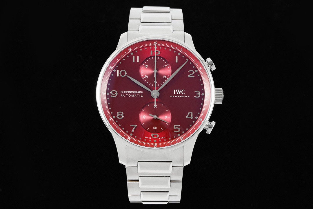 IWC Portugieser Red Replica 41MM Premium Chronograph Steel Bracelet Edition IW371617