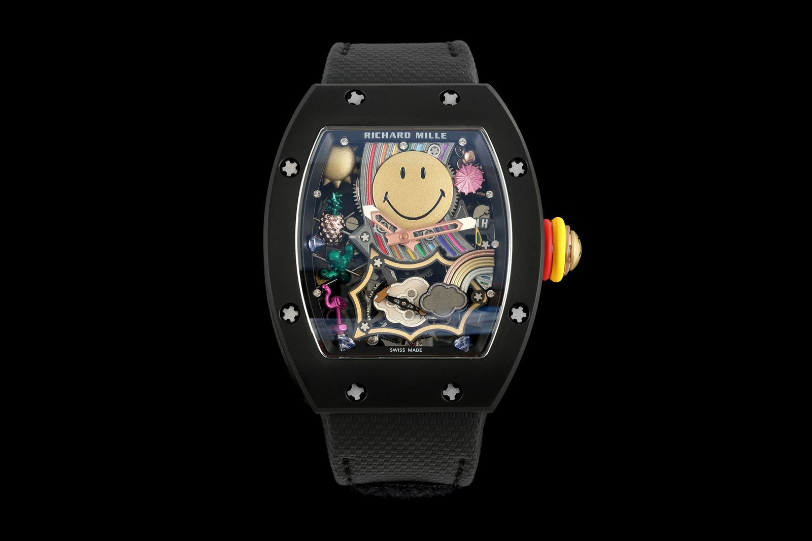 Richard Mille RM 88 Tourbillon Automatic Smiley Skeleton Watch Ultimate Edition