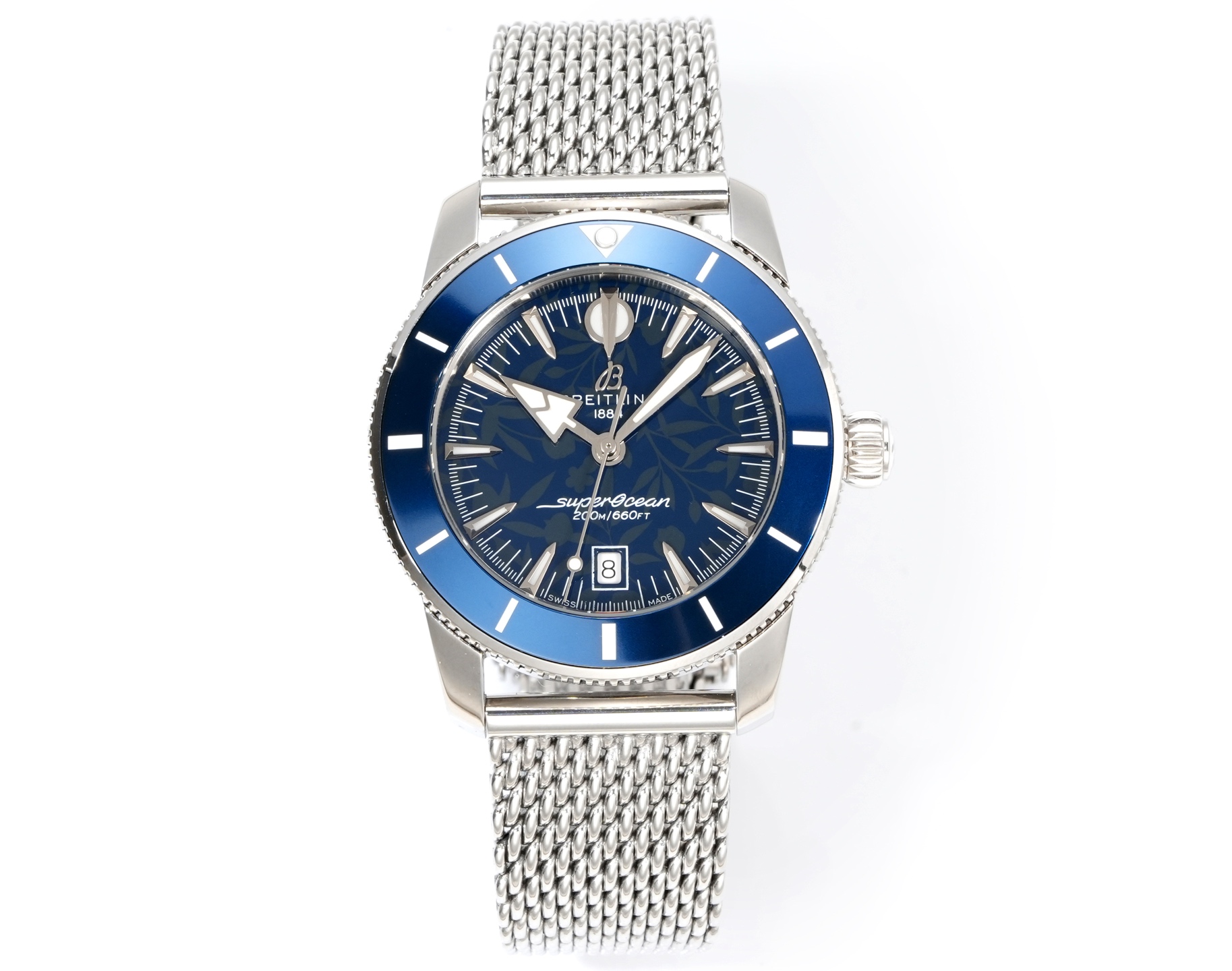 Super Clone Breitling B31 Superocean Heritage Mesh Bracelet 42MM Premium 42AB3111241B1A1