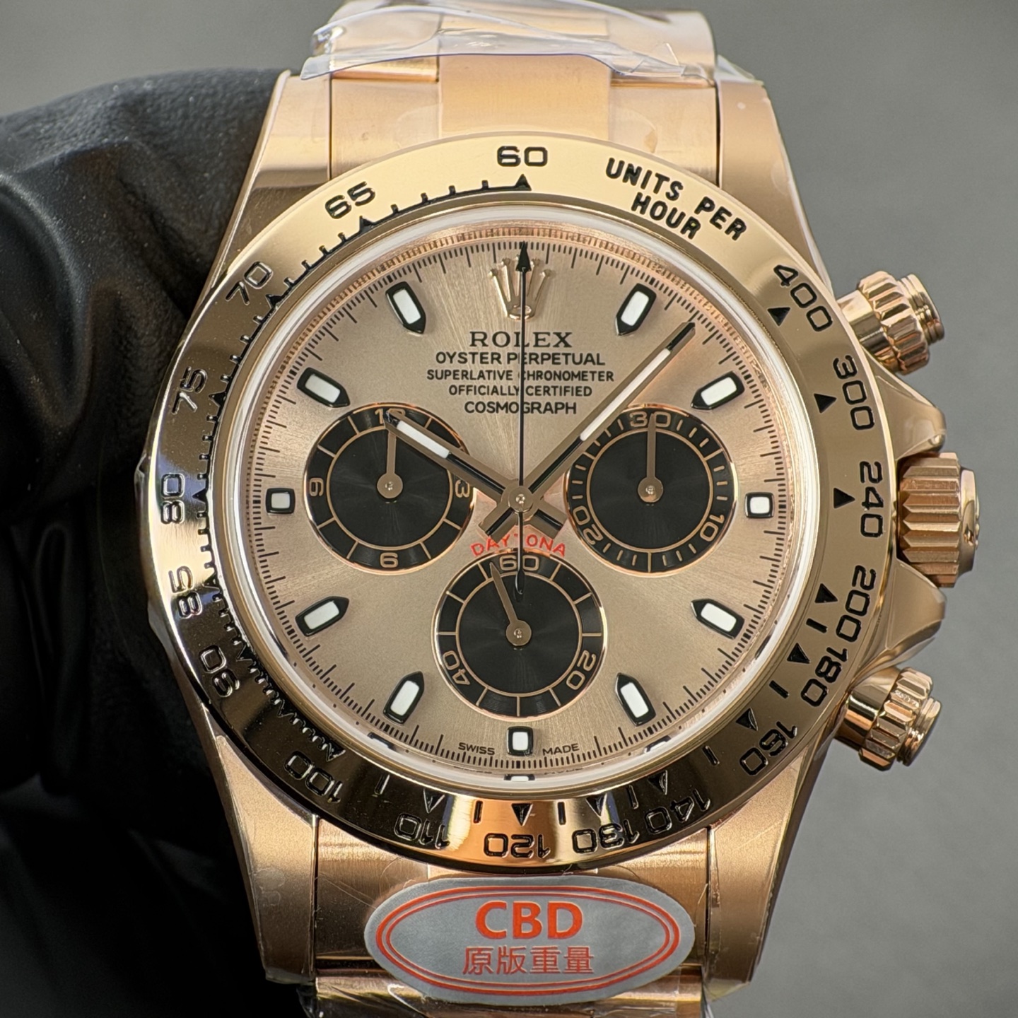 Rolex Daytona Rose Gold Replica 40MM Premium 4130 Chronograph Oyster Bracelet Edition